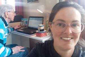 Hulpverlener Marita werkt als kartrekker e-health