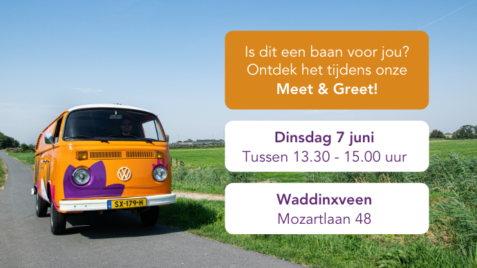 Welkom op de Meet en Greet in Waddinxveen op 7 juni 